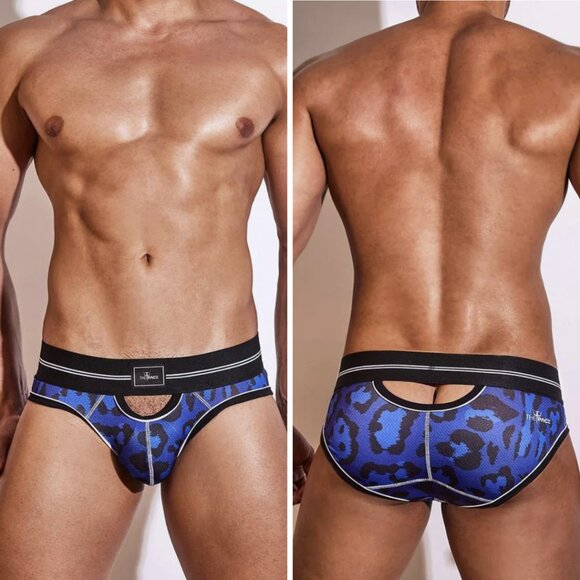 ThePack - Blu Leopard Peek Brief - Picture 2 of 6